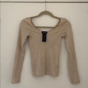 Bebe stretchy off shoulder top
